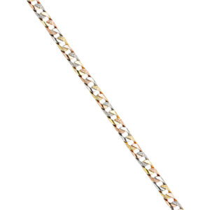 14K 3C Nugget Cuban Link Bracelet