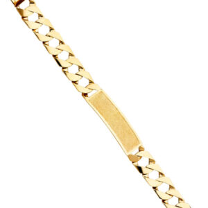 14KY Cuban Link Frame ID Bracelet