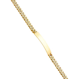 14KY Miami Cuban Link ID Bracelet