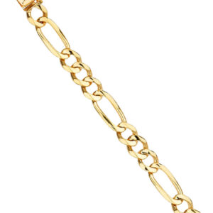14KY Figaro Link Bracelet