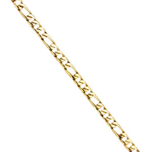 14KY Figaro Link Bracelet