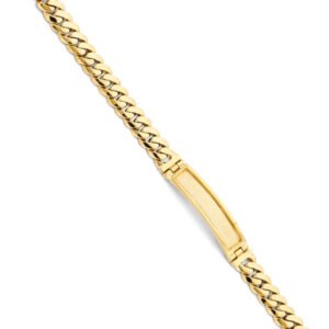 14KY Solid Cuban ID Bracelet